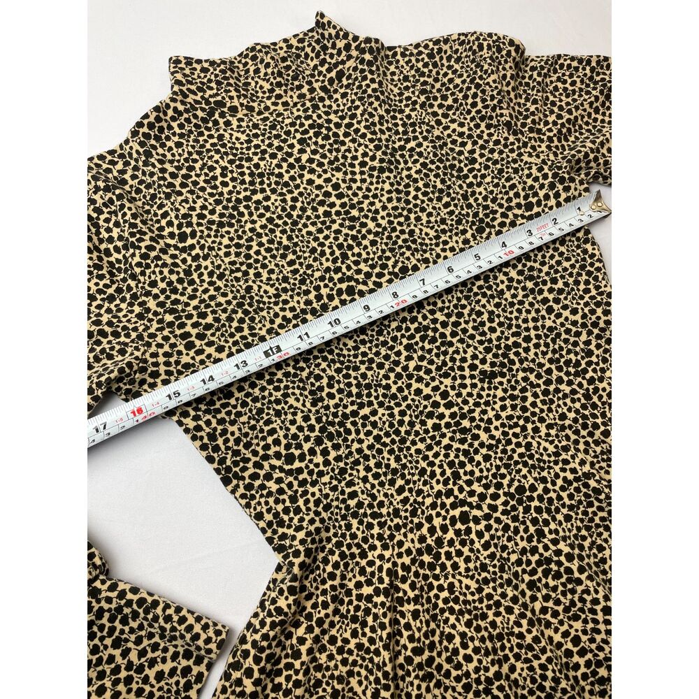 ~ NEW ModCloth M Dress Effie's Heart Cotton Spandex Pockets Long Sleeves Floral - Picture 8 of 15